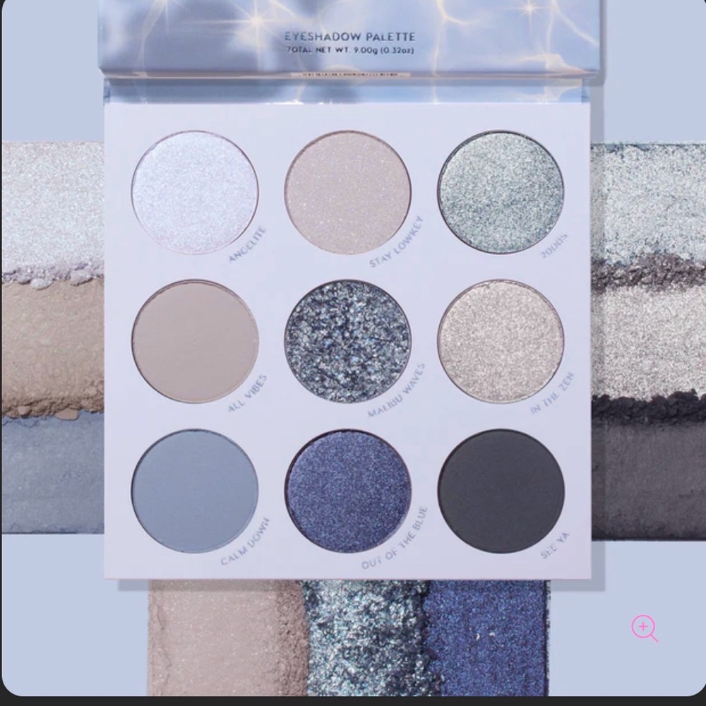 Colourpop SO ELEMENTAL Eyeshadow Palette with Blue and Gray Shades